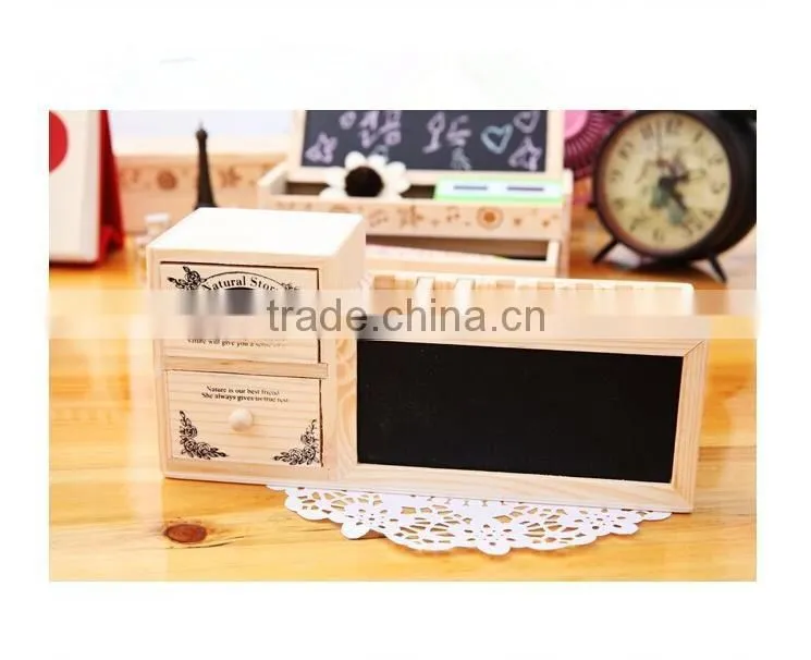 big capacity children double drawer pencil-box