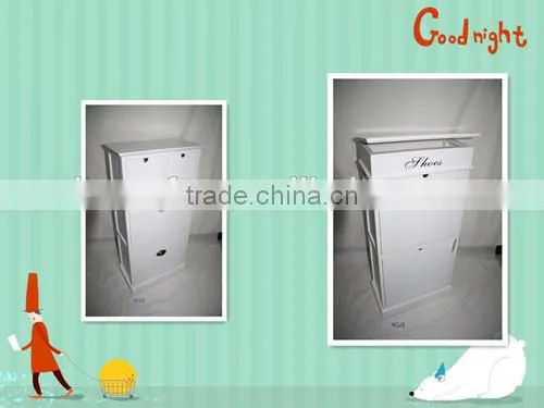 2014 High Quality Wooden Shoe Cabinet Design