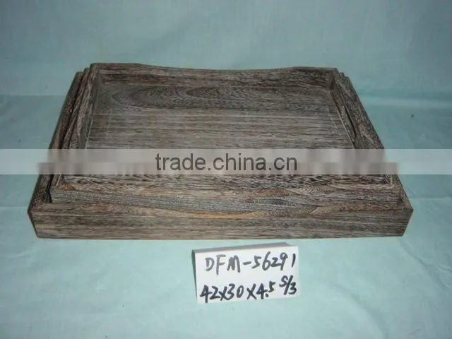 wholesale multi-purpose wooden tray for fruit