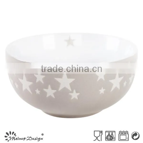 Wholesale dinnerware ceramic stoneware christmas bowl