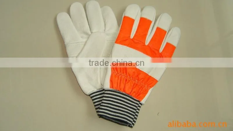 Cow grain Leather safety glove ZM-M18