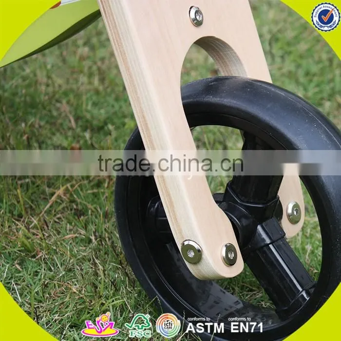 2017 New design wooden balance bike toy children wooden balance bike toy baby wooden balance bike toy W16C098