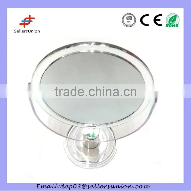 round mirror with pen holder