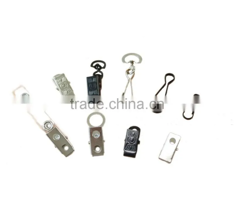 Rectange Face Metal Suspender Clip with plastic teeth inside for garment, 1 inch High Quality Fashion Metal clip