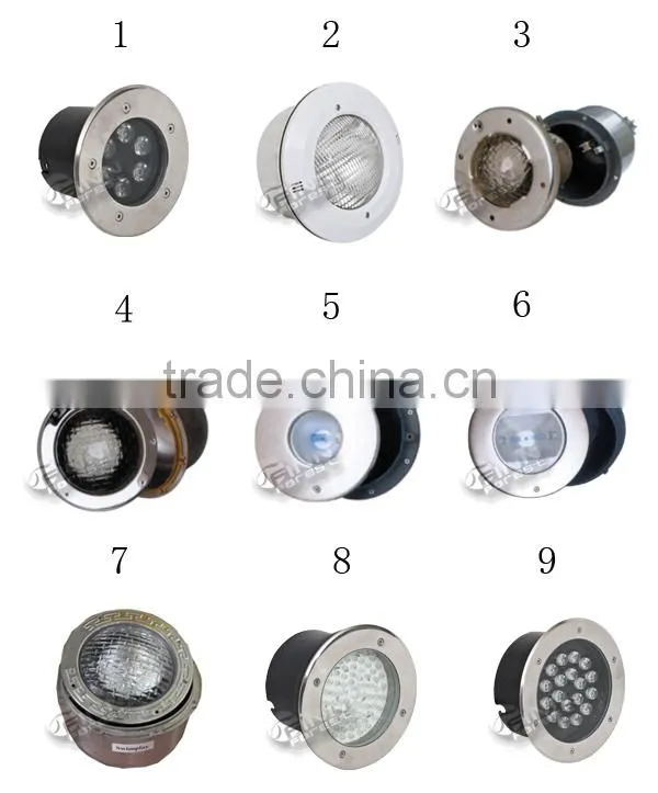 3W aluminium oxide tempered glass underwater swimming pool led mini light