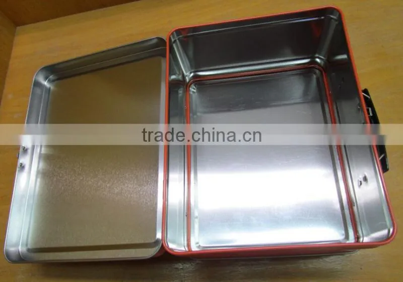 Wholesale carton tin lunch box for kids, LFGB FDA SGS certification healthy lunch tin box