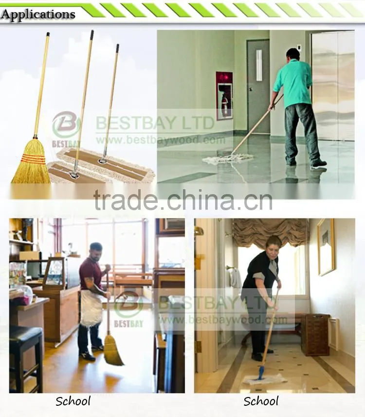 10 days fast delivery varnish coated wooden broom handle