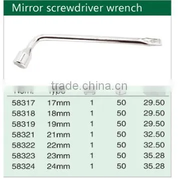L-Type Mirror Screwdriver Wrench/L Style Combination Socket Wrench
