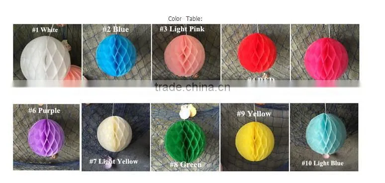 Party Decoration 10 Inch Paper Craft Honeycomb Ball wholesale