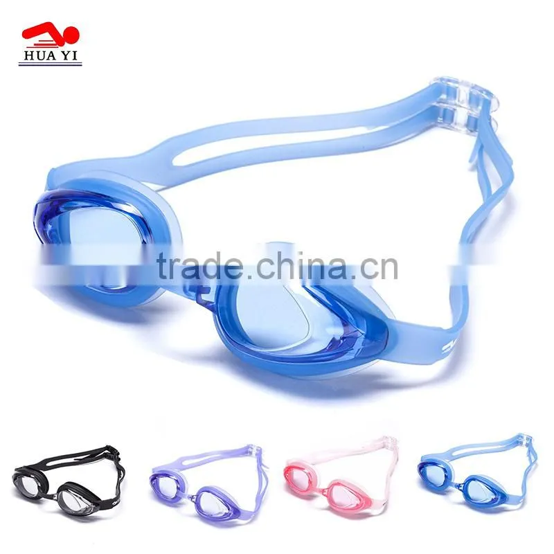 Customized junior swimming goggles with protect case silicone swim eyewear