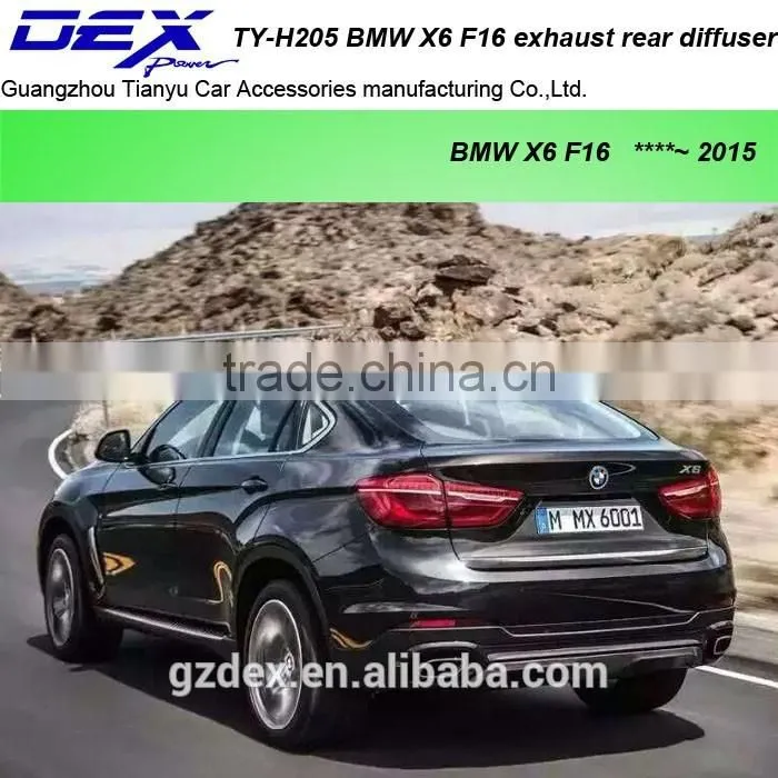 Auto parts PP material B~MW X6 F16 exhaust rear diffuser rear trims