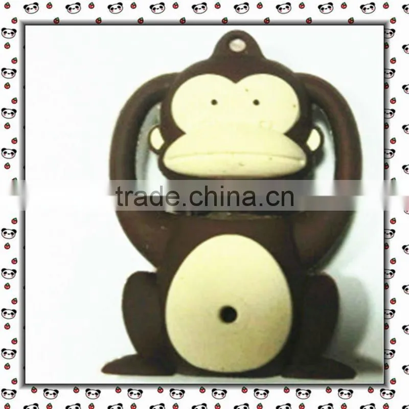 Wholesale high quality silicone rubber keychain