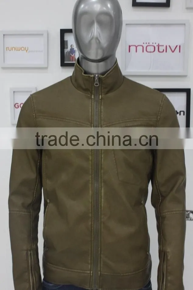 ALIKE pu leather jacket for men jacket winter american jacket