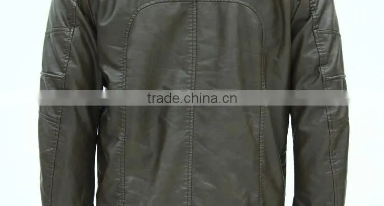 High quality Brown Leather Jacket for men