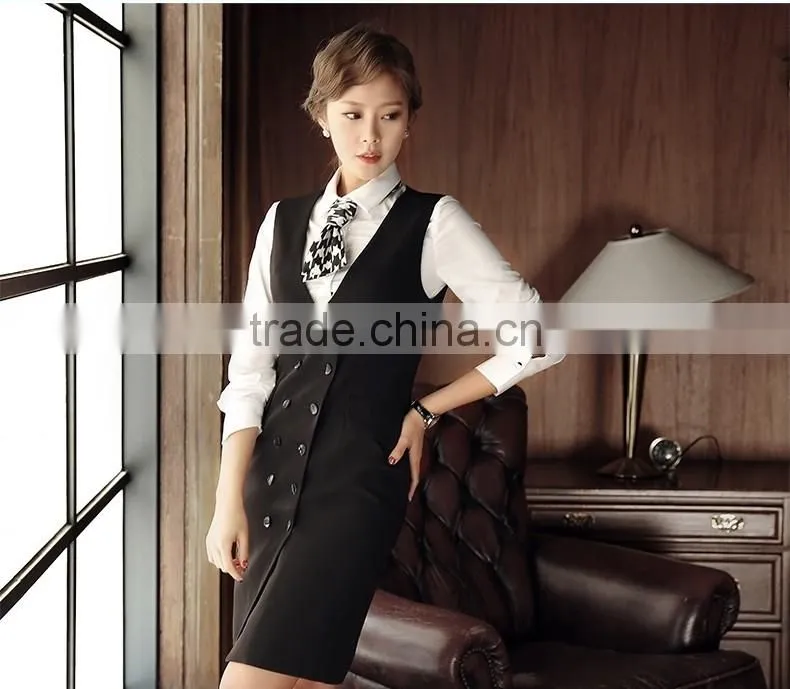Custom Made Ladies Double Breasted Long Vest