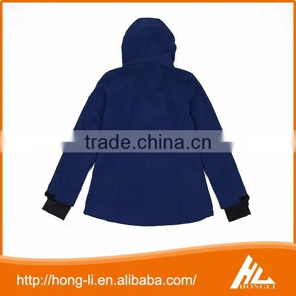 OEM custom 100% polyester winter warm women polar fleece jacket with hood