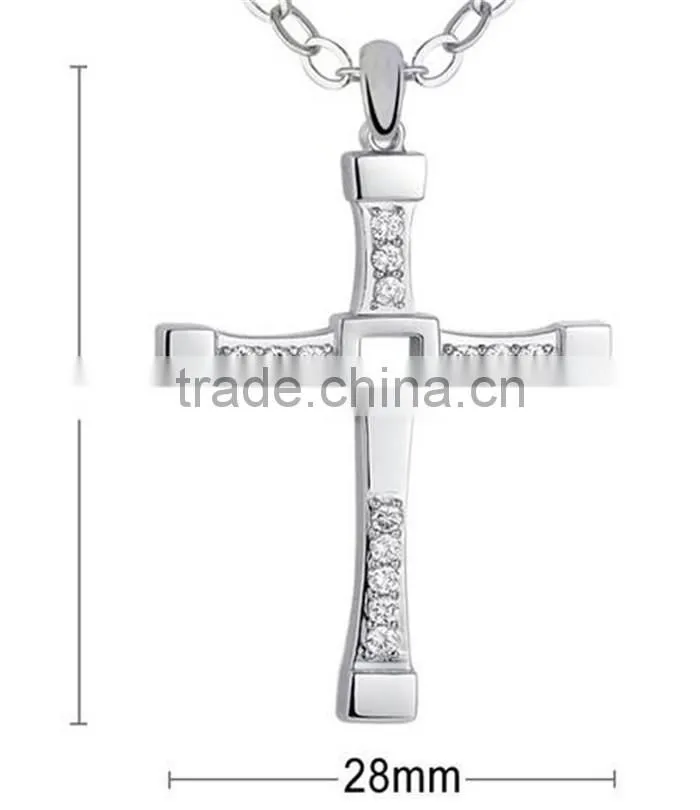 925 Sterling Silver Jewelry pendant Popular Cross Forever Design for lovers