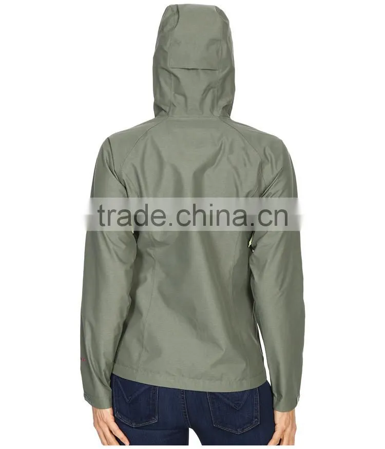 Women Lightweight Packable Waterproof Rain Jacket