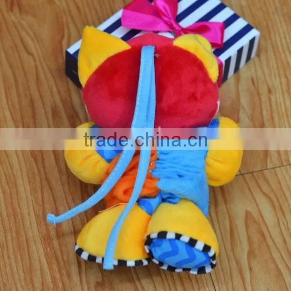 Lovely pulling musical Plush toys baby educational plush toys