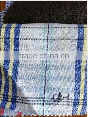 men's yarn dyed checked linen shirt