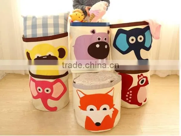 cotton canvas storage bin /box for toy orgainzer