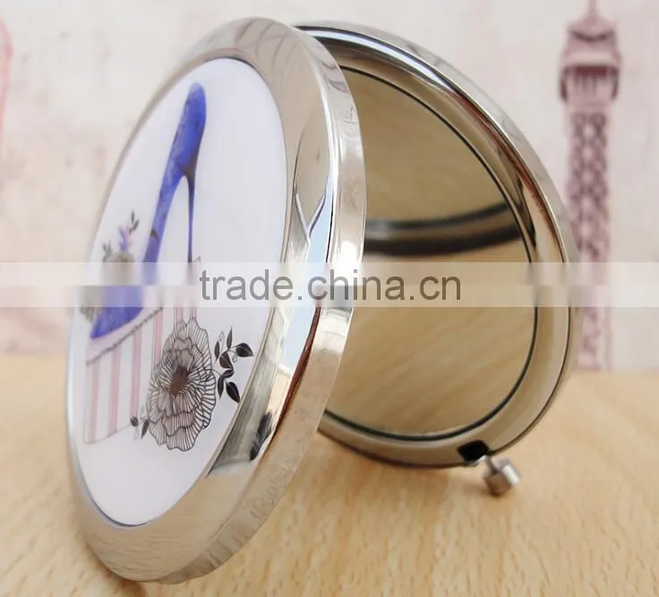 High Heel Shoe Compact Mirror Makeup X2 Magnification,DubaaFashion.com 2015
