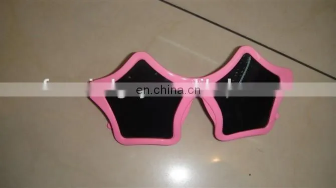 stra shaped glitter party sunglasses