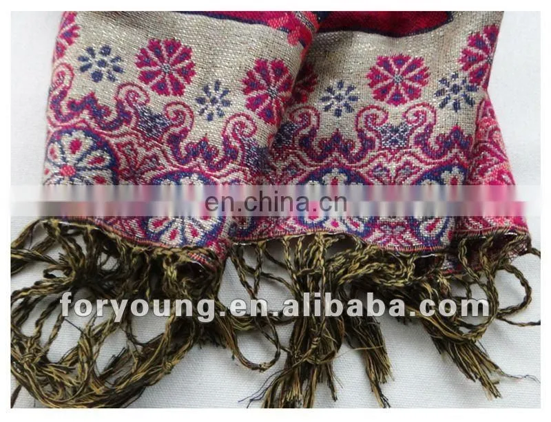 snowflake fabric jacquard rayon shawls