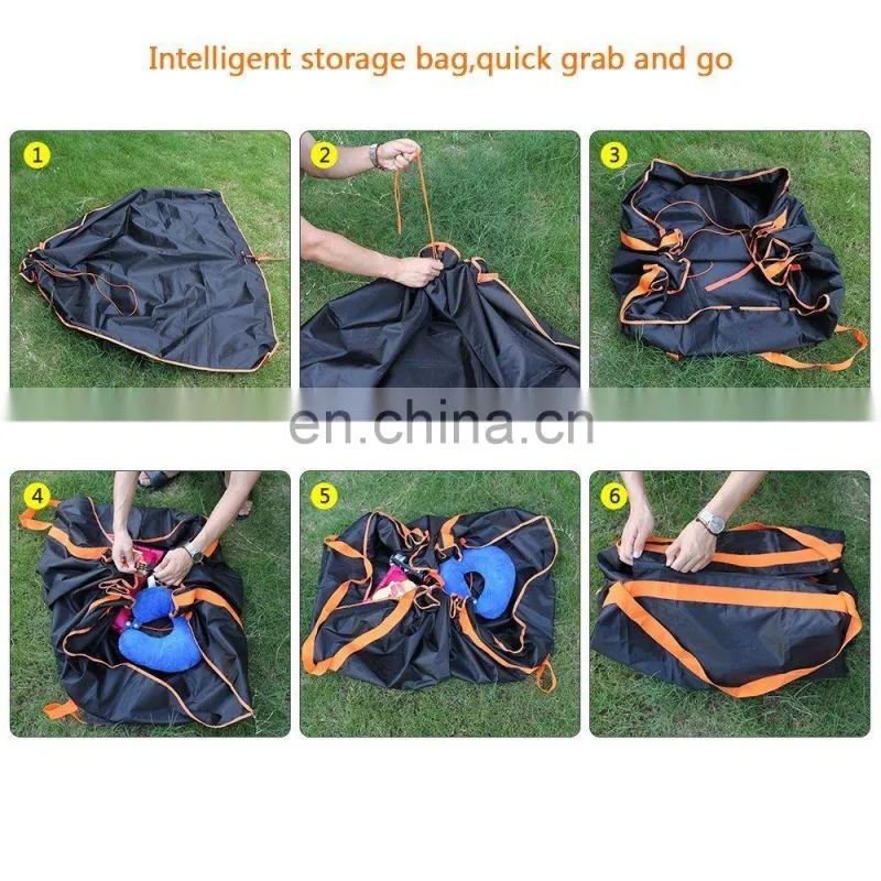 Amazon Supplier Large 145x145cm Portable Family Picnic Mat Children Play Mat