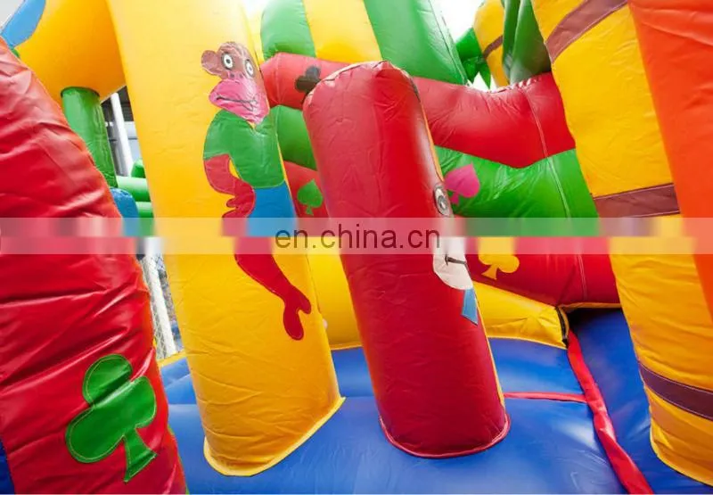 Yellow&Green Tiger Indoor Inflatable Castle Combo