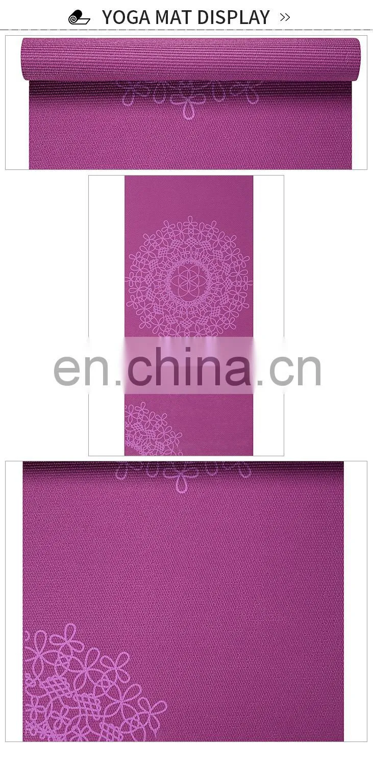 wholesale gym custom printed logo floating eco anti slip yoga mats