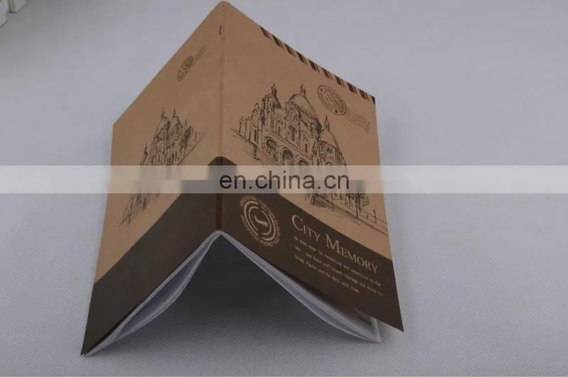 School supply customized printed kraft paper exercise book
