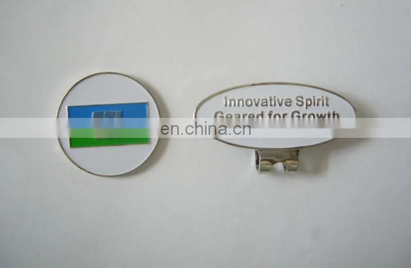 custom logo magnetic golf ball marker hat clip