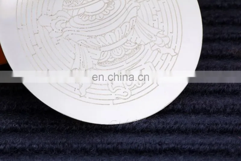 2017 custome make wholesale low price promotion gifts aluminium round shape coaster