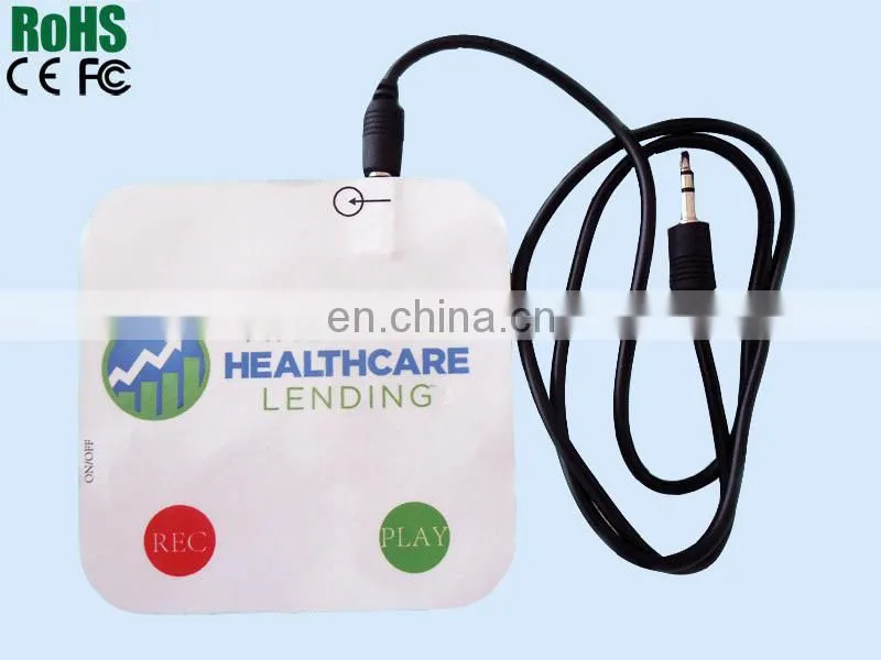 Music Record Card With Mini USB To 3.5mm Jack Cable