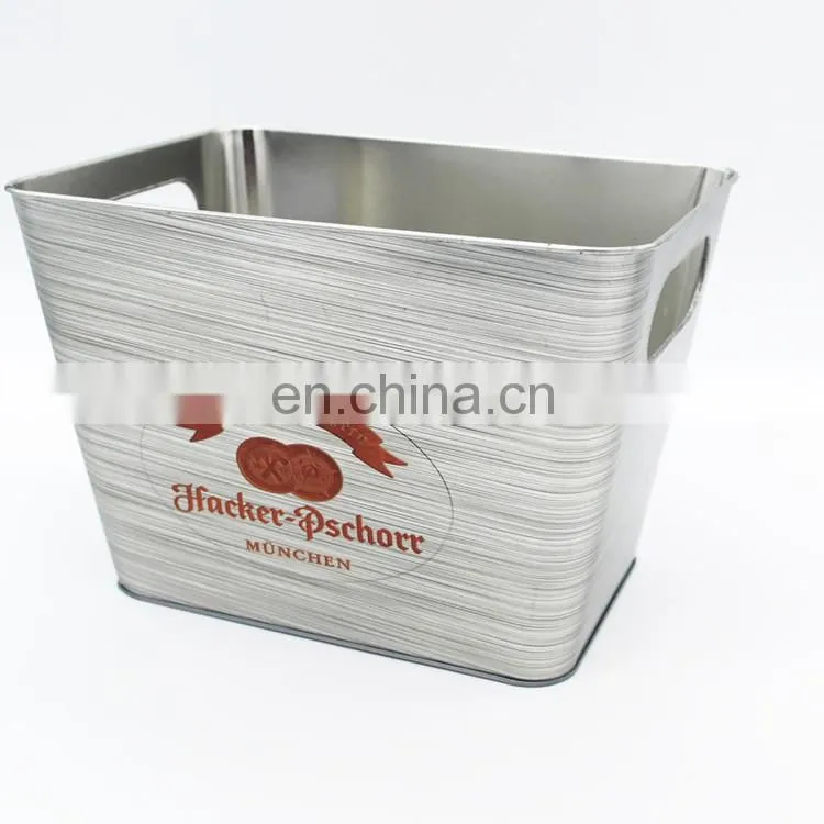 large standing walmart tin ice bucket with special offer