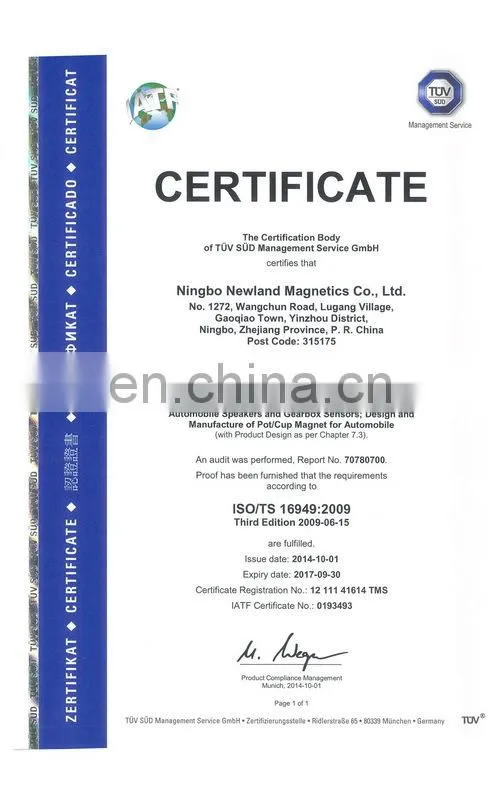 D50 permenent holding magnet with strong pull force over 100kg