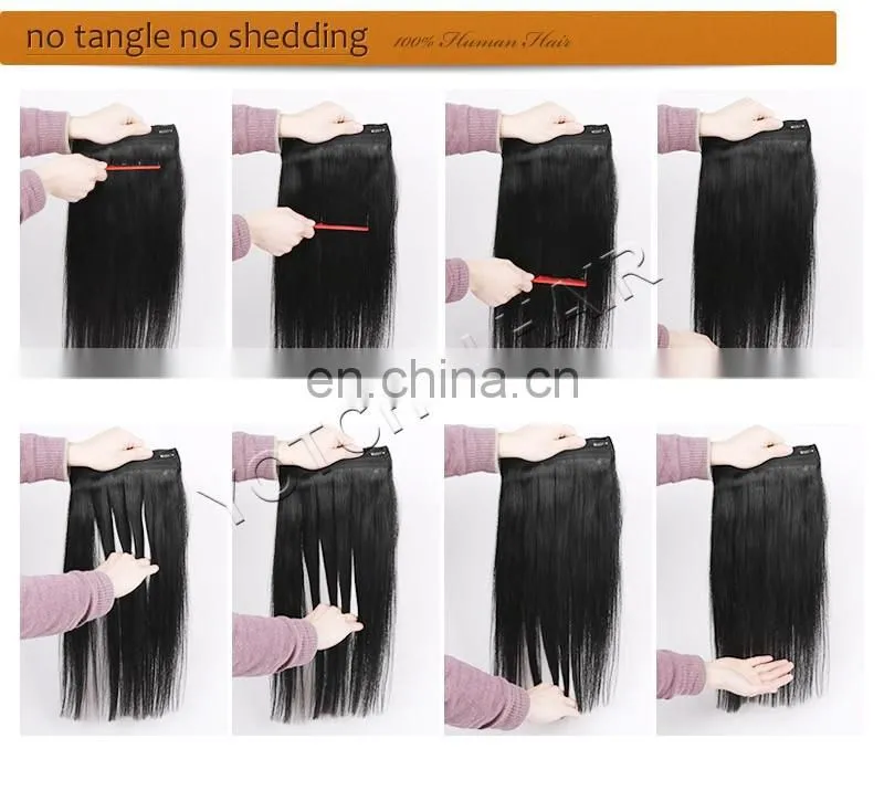 100% Real Human Hair Remy Hair Extensions Clip In Extensions(18inch,70g,#60 Platinum Blonde)