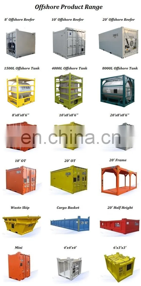 20ft Container Frame 16000L Offshore Tank