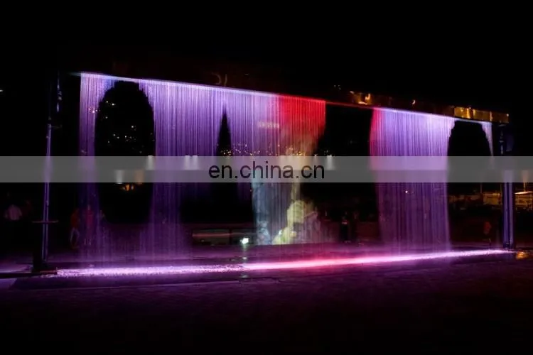 Digital graphic water curtain water shell fountain