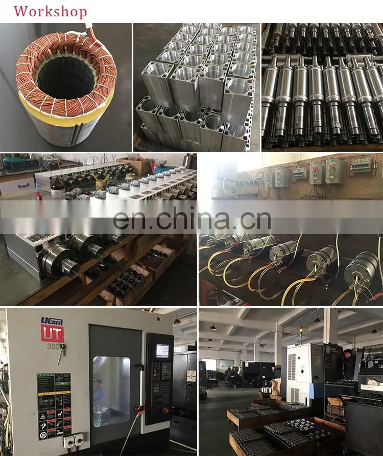 Square 3kw 4 bearing lathe cnc spindle motor