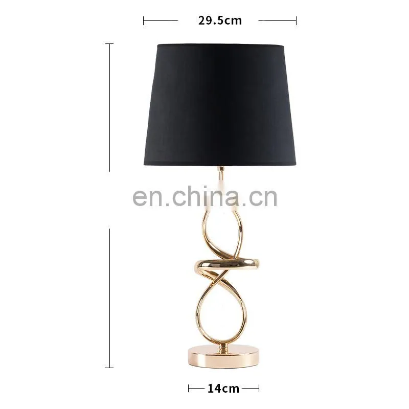 modern style and European style metal table lamp for hotel
