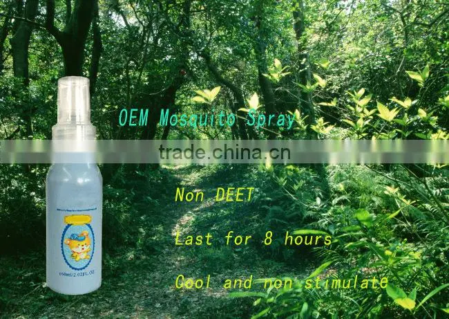 private label 8 hours anti mosquito repellent spray for babys