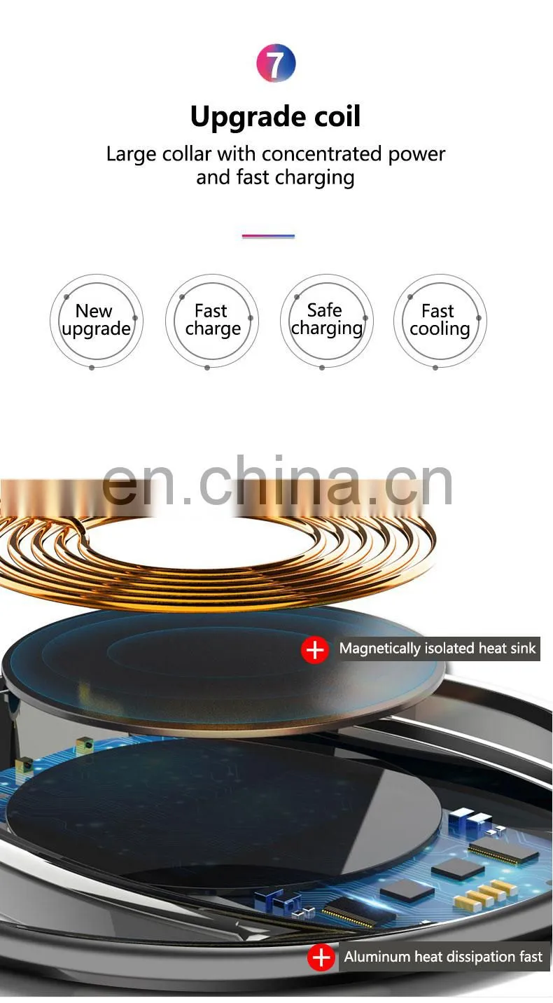 lamp with wireless charging new products 2020 for iphone 7/6/8 plus mobile phones for apple wireless charging