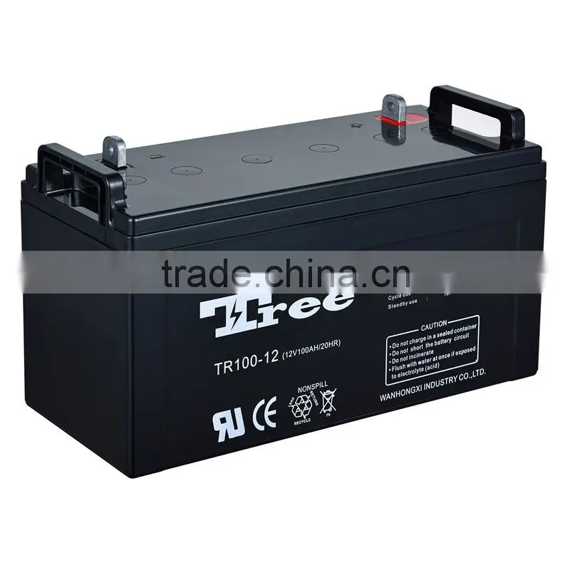 China battery manufacture12v Deep Cycle Gel battery Top Quality 12v 100ah GEL Type Battery