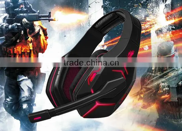 hot sell led light functional noise cancelling gaming headset