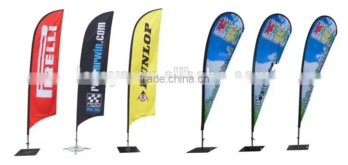 2016 custom feather flags flying beach flags, custom golf putting green flags