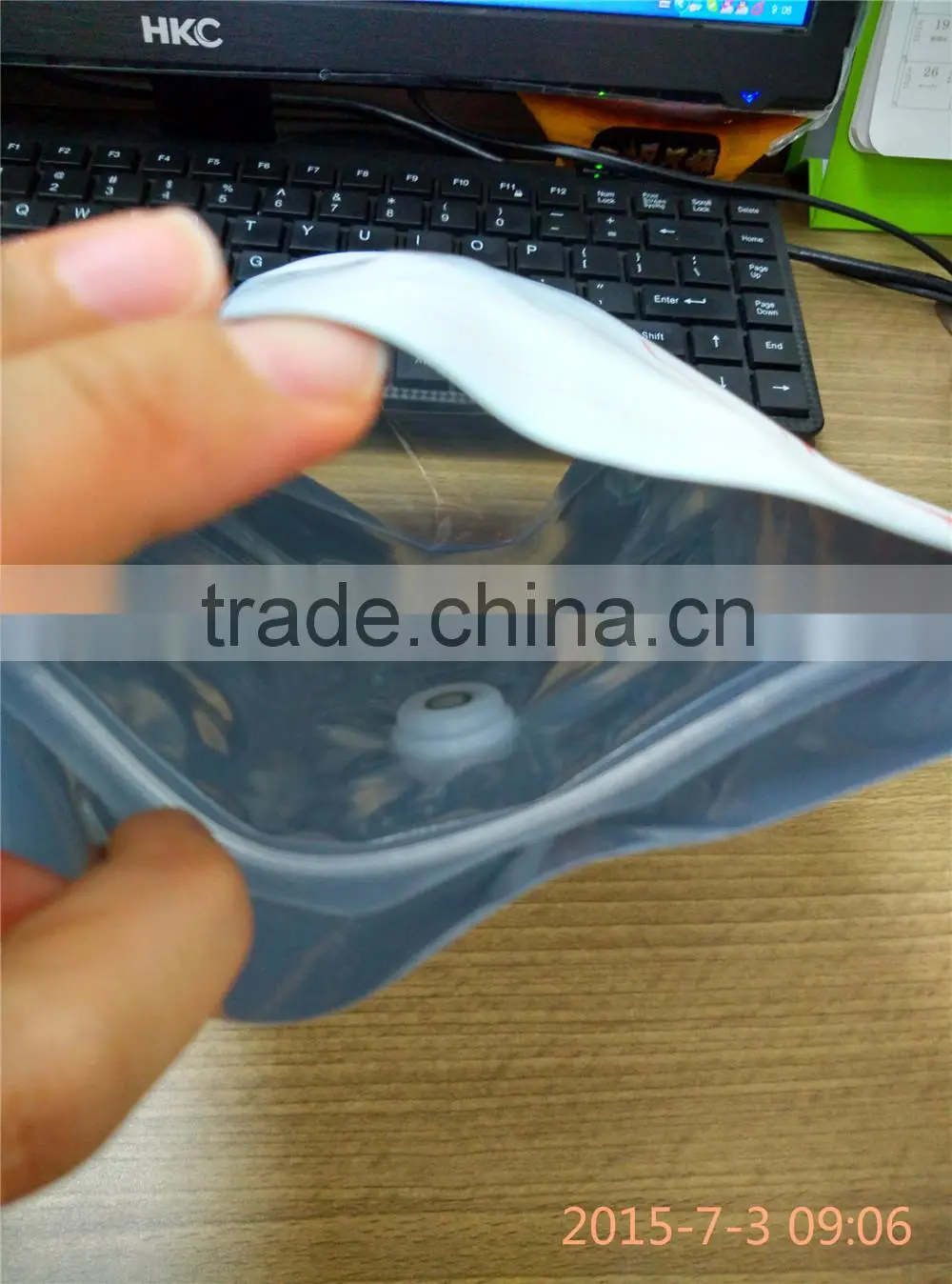 aluminum foil metalized stand up zipper pouch for sports energy food with valve