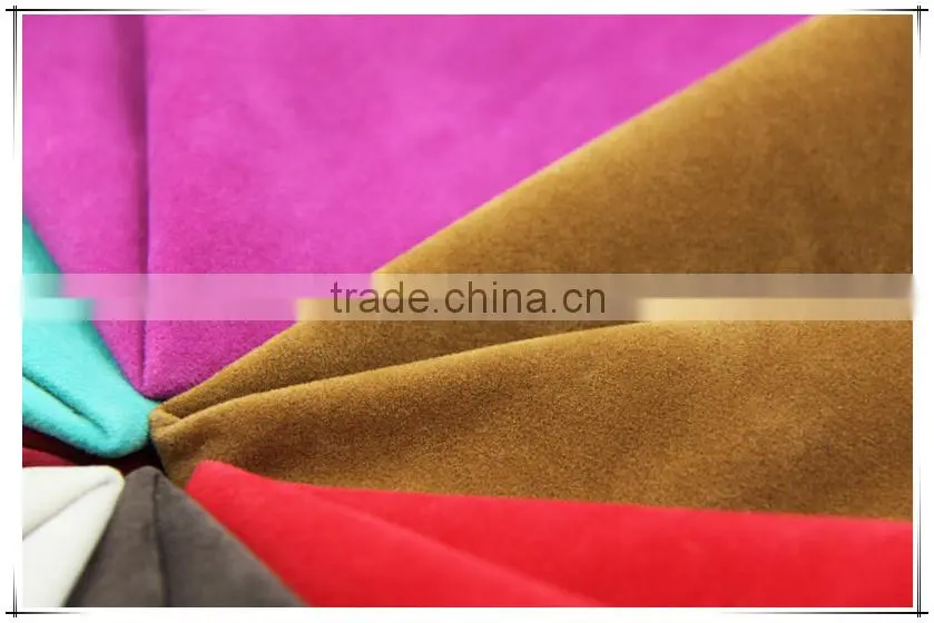 Fashion Girls Dress Fabric Suede Fabric Textile For Cloth High Quality Girls Dress Suede Fabric Suede Textile