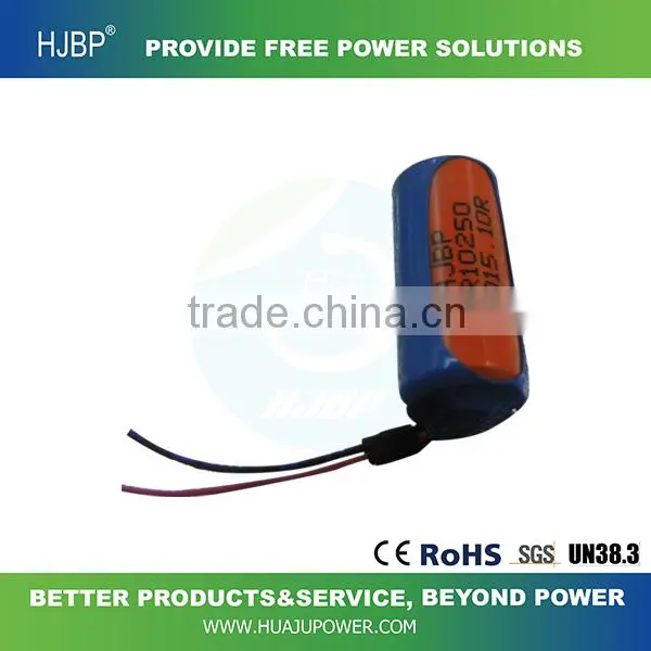 2016 hot sale ER10250 3.6V LiSOCl2 non-rechargeable Lithium primary battery